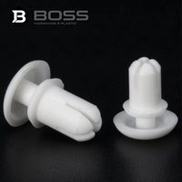 BOSS R2024~R6080 Rivets à bouton-poussoir en nylon blanc finition unie pour carte mère PCB