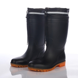 Alta Calidad Blanco Amarillo Negro Industrial Al Por Mayor Barato China Goma Pvc <span class=keywords><strong>Botas</strong></span> De Lluvia - Product Image 2