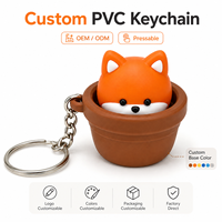 Capuchon de clavier mécanique OEM personnalisé en forme de renard roux, anti-stress, motif animal mignon