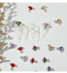 Qianya <span class=keywords><strong>2022</strong></span> Happy Planet Nail <span class=keywords><strong>Tendance</strong></span> 3D Diamant Décoration Alliage Nail Charmes Autocollants & Décalcomanies - Product Image 6