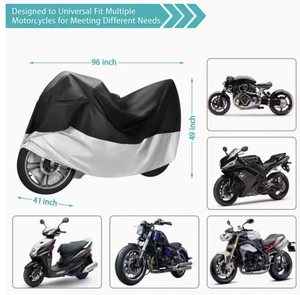 Housse de <span class=keywords><strong>moto</strong></span> imperméable en Oxford 300D de qualité supérieure, résistante à la chaleur et aux UV, avec logo personnalisé pour Yamaha, idéale pour le stockage hivernal - Product Image 5