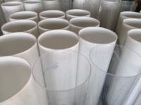 Socles cylindriques ronds en acrylique robustes et grands, socles d'exposition cylindriques transparents pour expositions, événements, mariages