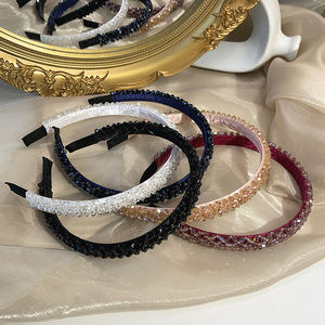 Accesorios para el cabello estilo coreano, diademas de cristal de moda entre las celebridades, pinzas para el cabello coreanas, diademas anchas con pedrería. - Product Image 1