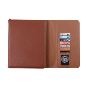 โฟลเดอร์งานนำเสนอสามพับแบบหลายกระเป๋างานออกแบบได้ตามต้องการมีลายนูนสำหรับการประชุมหนัง A4 - Product Image 3