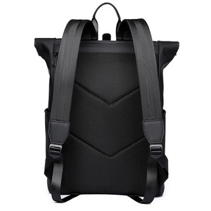 15.6" Large Waterproof Eco-Friendly Portable Unisex <b>Backpack</b> Arcuate Shoulder <b>Strap</b> Large Capacity Commuting Computer Business - Product Image 4