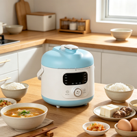 Mini-cuiseur à pression électrique 1,8 L compact multifonction pour la maison