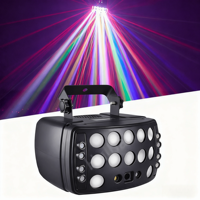 Lumière de scène laser papillon UNOXINE RGBW 24W |   Lampe à Effets DMX à Distance pour Discothèque, Club et Spectacles de DJ