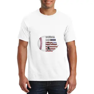 Vatertagsgeschenk Übergröße Baumwoll-T-Shirt Druck auf Wunsch bester Vater je bedruckte weiße Hemden Großhandel Baumwoll-Sublimations-T-Shirts