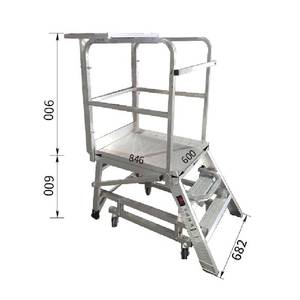 Nhôm làm việc Nền Tảng Công nghiệp di chuyển nền tảng thang cho kho/hội thảo/xây dựng - Product Image 3