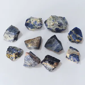 Vente en gros de pierres de Sodalite bleues rugueuses pour la décoration de la maison