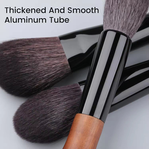 Juego de Brochas de Maquillaje Profesional YRX de 10 Piezas, con Mango de Madera, Virola de Aluminio y Pelo Sintético Ultrasuave - Product Image 5