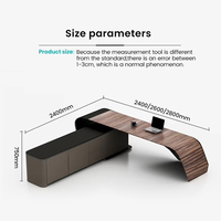 Bureau de Direction en L Luxueux et Moderne pour Dirigeant, Table d'Ordinateur en Bois avec Design Modulaire pour Mobilier de Bureau et Maison