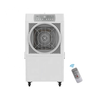 Manufacturer Customized Logo & Packing Carton Remote Control 24H Timer Mobile Evaporative Honeycomb Cooling Fan Water <b>Air</b> <b>Cooler</b> - Product Image 1