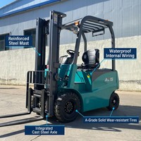 Chariot élévateur électrique XTMG de 2 tonnes avec système de freinage à huile sécurisé, câblage protégé contre les hautes températures et arrêt automatique