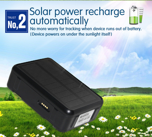 Lớn động vật bò ngựa chờ 9000mAh không thấm nước năng lượng mặt trời Powered cổ áo vệ tinh điện thoại di động Tracker trực tuyến GPS - Product Image 2