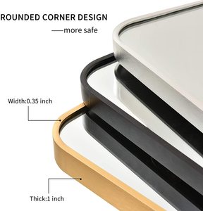 Nhà máy cung cấp trực tiếp nhôm đùn hồ sơ uốn Khung gương góc tròn kim loại gương khung hình - Product Image 2