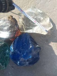 Idee per Muri di Contenimento in Gabbioni di Vari Colori con Rocce in <span class=keywords><strong>Vetro</strong></span> Burattato - Product Image 4