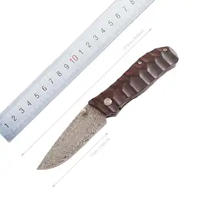 Taiwan Premium Innovatief Ontwerp Micarta Handvat Vouwblad Damascus Messen Groothandel