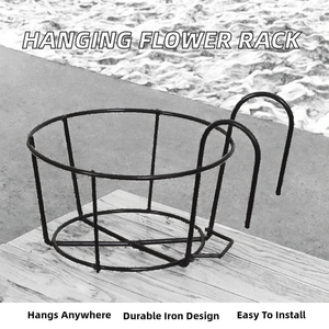Macetas Modernas y Duraderas para Balcón Jason, Soporte Colgante para Flores, Reja de Hierro para Barandilla, Soporte de Pared para Plantas Verdes, Suculentas y Flores en Maceta - Product Image 2