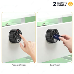 Thông minh ngăn kéo khóa an ninh mật khẩu thẻ <span class=keywords><strong>Keyless</strong></span> tủ khóa Kẽm hợp kim Locker khóa được xây dựng trong 3V pin lithium - Product Image 3