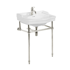 Meuble-lavabo de salle de bain 24 pouces avec <span class=keywords><strong>vasque</strong></span> rectangulaire en céramique blanche, meuble-lavabo autoportant 62 cm - Product Image 3