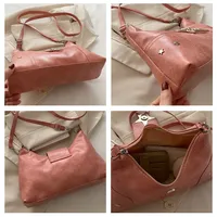 Tas Selempang Gaya Punk untuk Orang Tanpa Rumah, Tas Selempang Kasual Y2k Fashion Pu untuk Bepergian, Tas Ponsel Wanita, Dompet