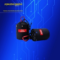 Sac de ceinture magnétique en métal pour outils, vente en gros d'usine, capacité 1kg, 120x100mm, modèle QZ-YB098, menuiserie