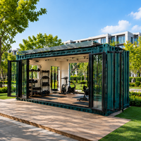Conteneur de sport multi-usages de 20 pieds de haute qualité, salle de sport préfabriquée en acier modulaire, pod de fitness extérieur