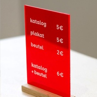 Présentoir de cartes de Menu d'intérieur en cristal acrylique, format A3 A4, affichage de Menu de Restaurant publicitaire Led personnalisé