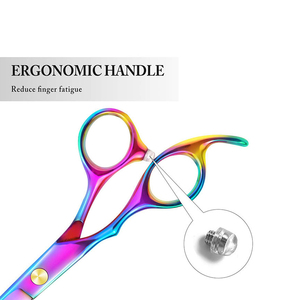 Ciseaux de barbier en acier inoxydable de bonne qualité, pointe acérée, ciseaux à cheveux avec design multicolore entièrement personnalisé - Product Image 6