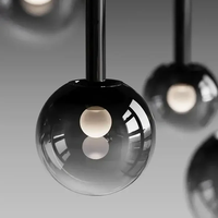 Luminaire suspendu LED en aluminium, design moderne, pour hôtel, bar, couloir, restaurant, escalier, décoration intérieure, personnalisable