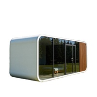 Cabine Apple personnalisée et télécommandée, maison préfabriquée de luxe, capsule, bureau et abri de jardin