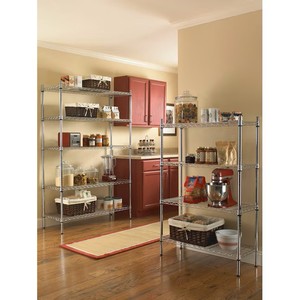 Étagère utilitaire en métal chromé à 5 niveaux, 47,7 po de largeur x 18 po de profondeur x 72 po de hauteur - Product Image 3