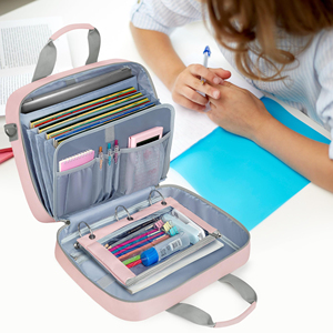 <b>3</b> <b>Ring</b> <b>Binder</b> Holds 500 Sheets with 5 Expanding Files and Adjustable Strap File Organizer for Boys and Girls - Product Image 1