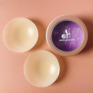 Couvre-mamelon adhésif collant Silicone mamelon Pasties couvre-mamelon pâteux réutilisables pour les femmes - Product Image 4