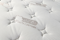 Surmatelas individuel à ressorts ensachés en fibres, 180x200 200x200, emballé sous vide, pour un sommeil confortable et un soutien optimal
