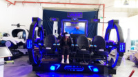 Máquina de realidad virtual 9d vr, simulador de cine vr de 4 asientos para Parque de Atracciones vr, alta ganancia