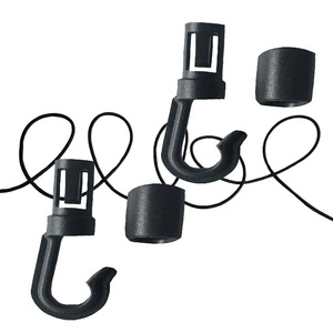 Ganchos de remolque de acero, cuerda de goma de 6 mm, 200 cm, gancho sin bloqueo, cuerda elástica para barco, kayak, deportes al aire libre - Product Image 1