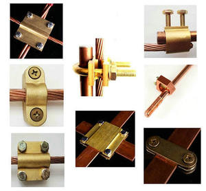 Collier de mise à la terre en cuivre pour la connexion de rubans et de fils, collier de fixation en laiton pour tuyaux et flexibles de mise à la terre - Product Image 6