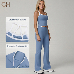 Conjunto Deportivo de 2 Piezas <span class=keywords><strong>para</strong></span> <span class=keywords><strong>Mujer</strong></span>, Transpirable, <span class=keywords><strong>para</strong></span> Gimnasio, Yoga, <span class=keywords><strong>Ejercicio</strong></span> y Running - Product Image 3