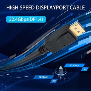 New DP 1.4 cáp 8K với ABS Shell Hỗ trợ 8K 60Hz 4K 144Hz 32.4Gbps cho video âm thanh & chơi game dp cổng cáp - Product Image 2