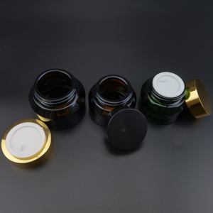 Contenants de crème cosmétique pour le visage de luxe personnalisés, 10g, 20g, 2oz, 30 ml, 50g, 2 oz, pots en verre givré vides avec couvercles - Product Image 2