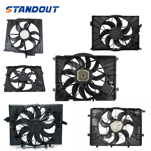 Ventilateur à condenseur AC voiture ventilateurs rayonnants de refroidissement électrique pour Bmw E46 E39 <span class=keywords><strong>X5</strong></span> E30 E90 323i ventilateur de radiateur Mercedes - Product Image 1