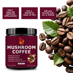 Café de hongos al por mayor de fábrica con extracto de salgueiro y polvo de hongo Tremella, suplemento herbal para la salud inmunológica - Product Image 4