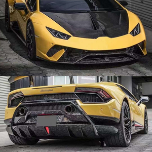Convient pour Lamborghini <span class=keywords><strong>Huracan</strong></span> LP580 LP610 Upgrade Performance Body Kit Car Bumper Semi Carbon Fiber - Product Image 4