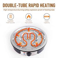 Crêpière automatique en aluminium antiadhésif Crêpière électrique pour plaque chauffante Roti