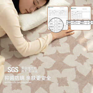 Tapis rectangulaire Jinrui Vintage Chic, résistant aux taches, pour salon et chambre, imprimé, tissé, nettoyage facile - Product Image 5