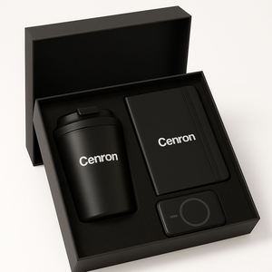 ชุดของขวัญหนังสุดหรูสำหรับองค์กร สมุดโน้ต + แก้วเก็บอุณหภูมิ + แฟลชไดรฟ์ USB - พิมพ์โลโก้ด้วย UV ตามสั่ง ของขวัญธุรกิจ แบรนด์ CL - Product Image 3