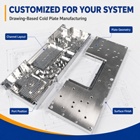 Plaque de refroidissement liquide usinée sur mesure par CNC, haute conductivité thermique, dissipateur de chaleur, composants de refroidissement thermique