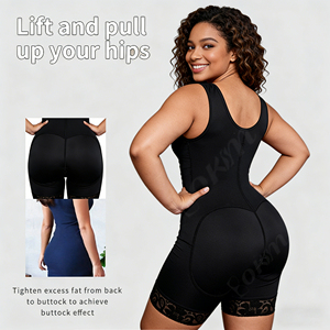 Shapewear pour femmes, contrôle du ventre, bretelles réglables, fermeture éclair, taille <span class=keywords><strong>de</strong></span> sablier, gaine <span class=keywords><strong>de</strong></span> taille, lifting des fesses, shapewear intégral une pièce - Product Image 2